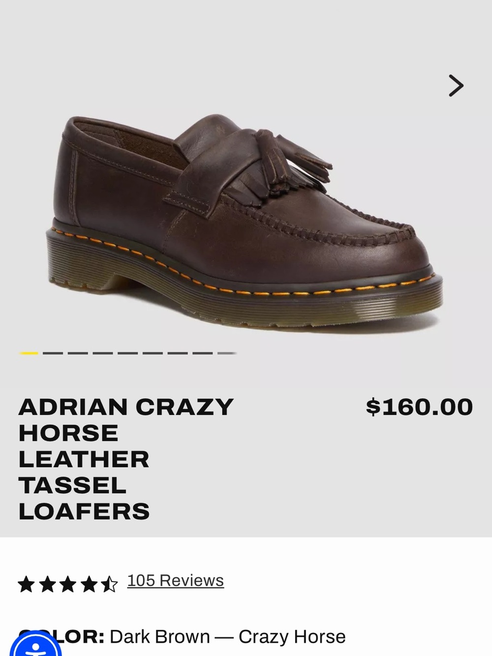 Dr. Martens Dark Brown Tassel Loafers